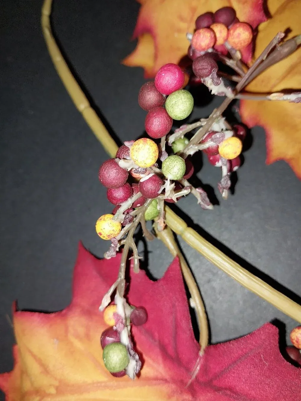 Fall Maple Leaf Fabric Garland Set 4
